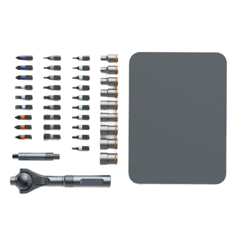 ya 26 45 Tooth Ratcheting Screwdriver Kit 40 Bit Retention Tool Steel Design