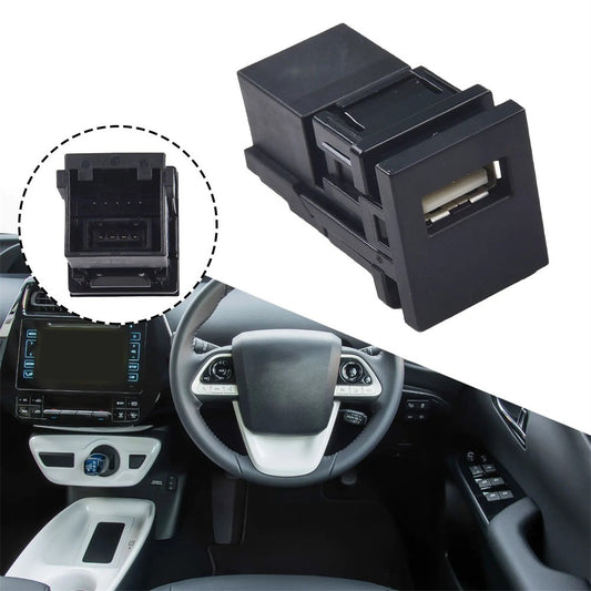 ya 2 6.26 Car Auxiliary USB Port Black 86190-12040 for Toyota Prius Rav4 for Sienna 2018-2022