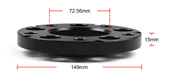 ya 1 7.3 4Pcs 15mm 5x120 72.56mm Hub Centric Wheel Spacers & 20Pcs Cone bolt W/sleeve