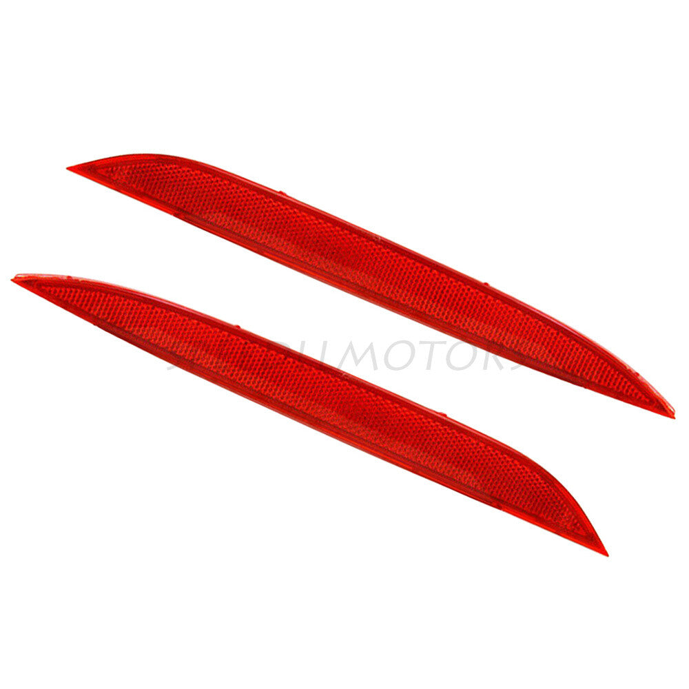 ya 13 5.27 Set of 2 Rear Right & Left Bumper Reflectors Red for 2014-16 for Kia Forte 1.8L 2.0L