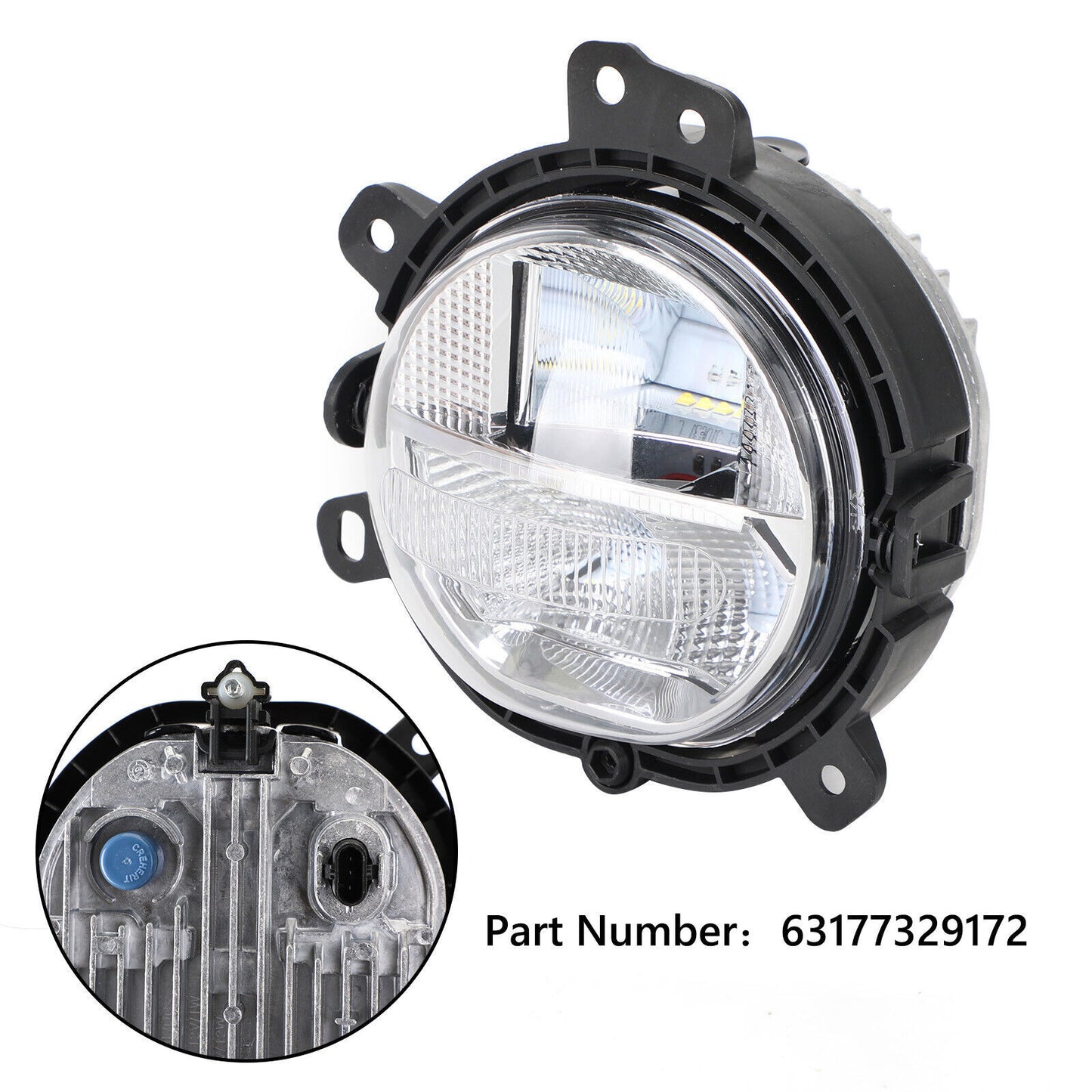 ya 1 8.5.2 Front Bumper Right Fog Light Lamp 63177329172 for Mini F55 F56 F54 F57