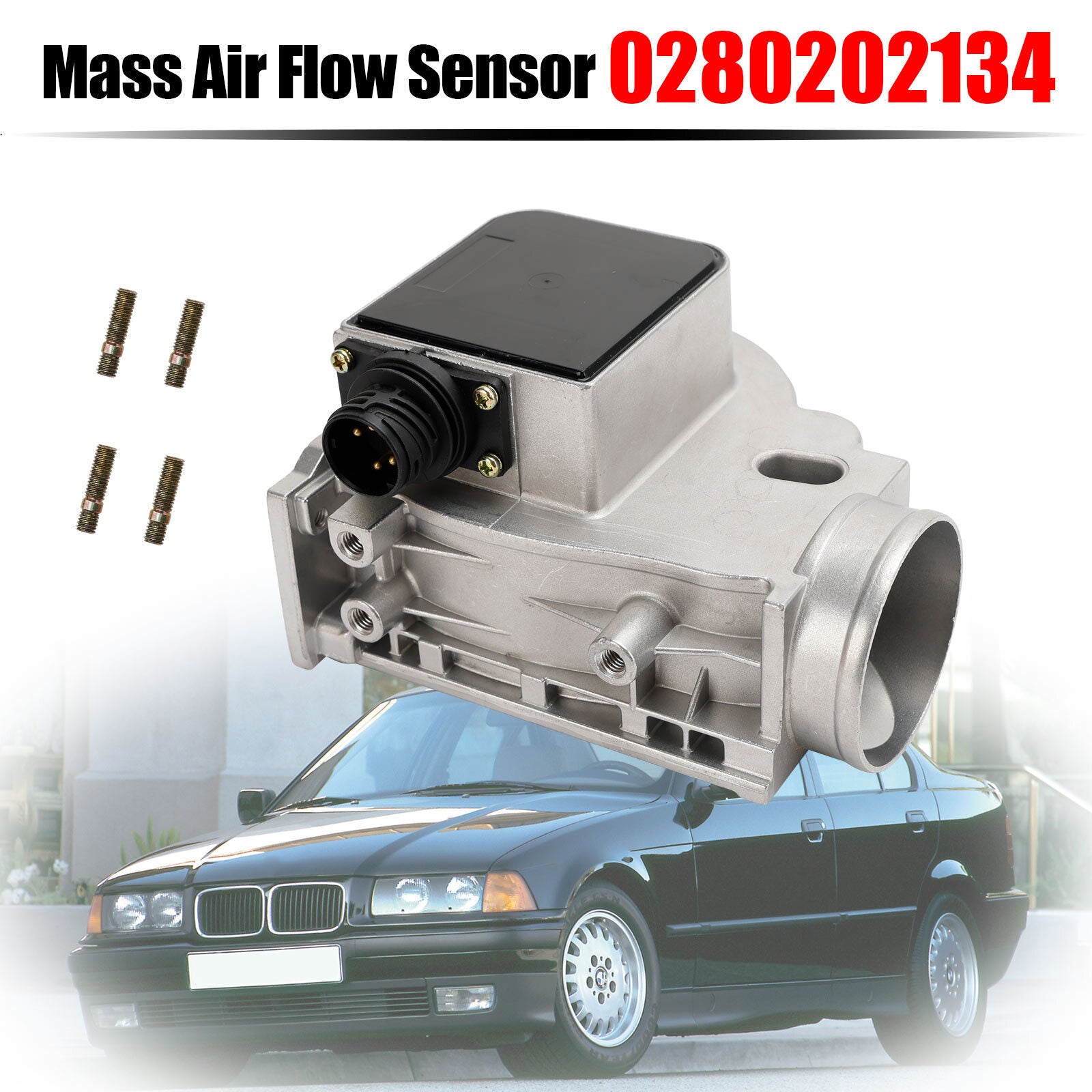 ya 1 8.5.1 MAF Mass Air Flow Sensor 0280202134 Fit for 318Ti 318i 318is 1.8L 91-1995