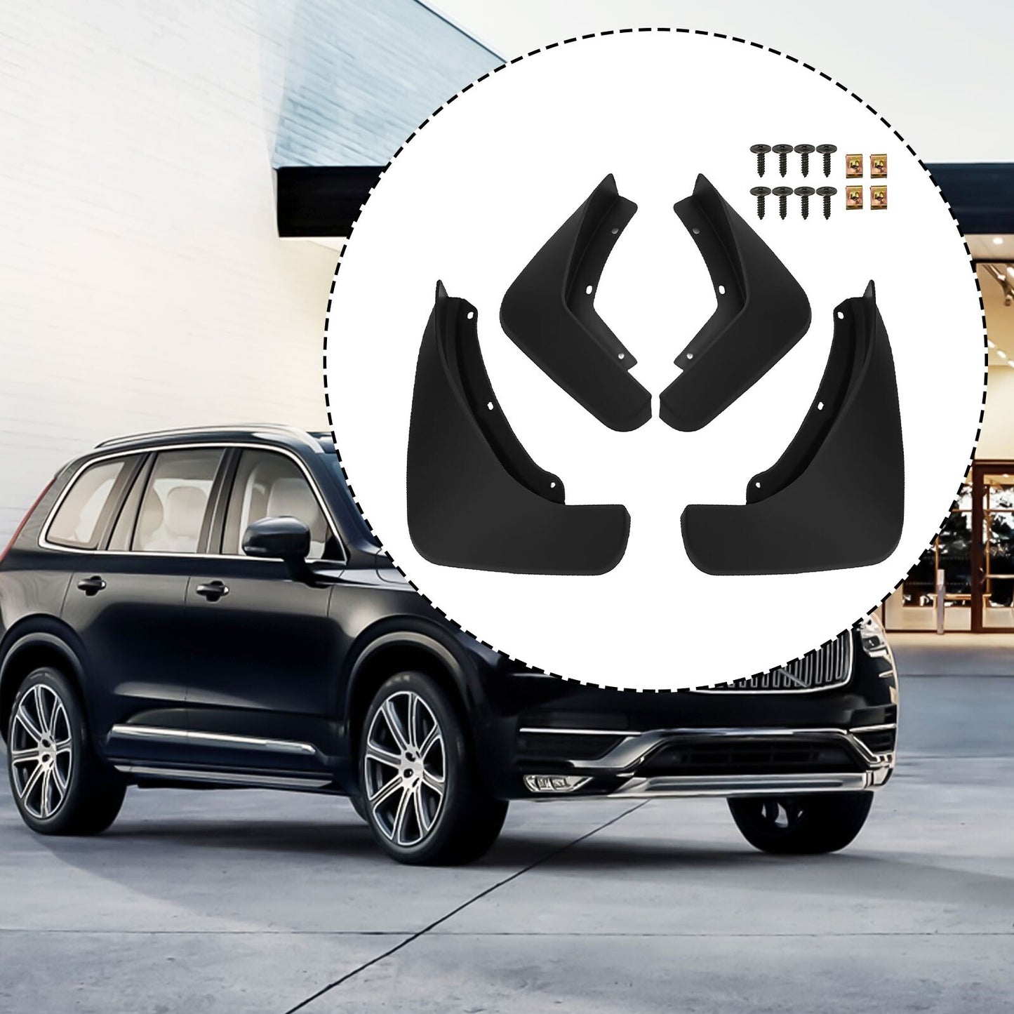 ya 5 8.7 Mud Flaps for for Volvo XC90 2015 2022 Easy To Install And Remove