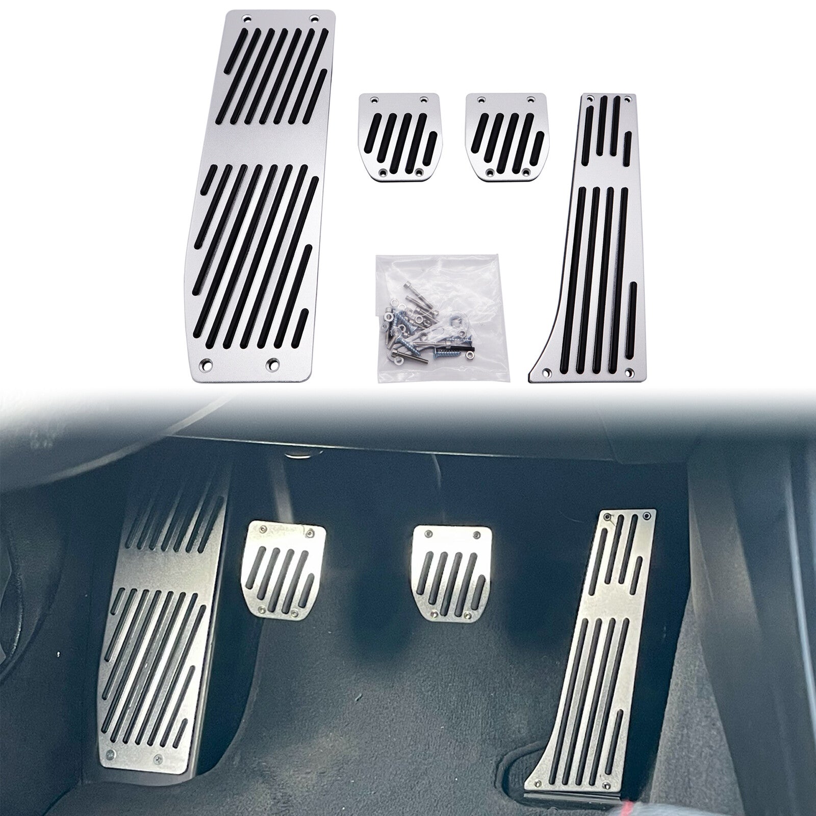 ya 9 6.5.2 Gas Brake Footrest Pedal for BMW E30 E36 E46 E90 E91 E92 E93 E81 E34 X1 X3 X5 X6