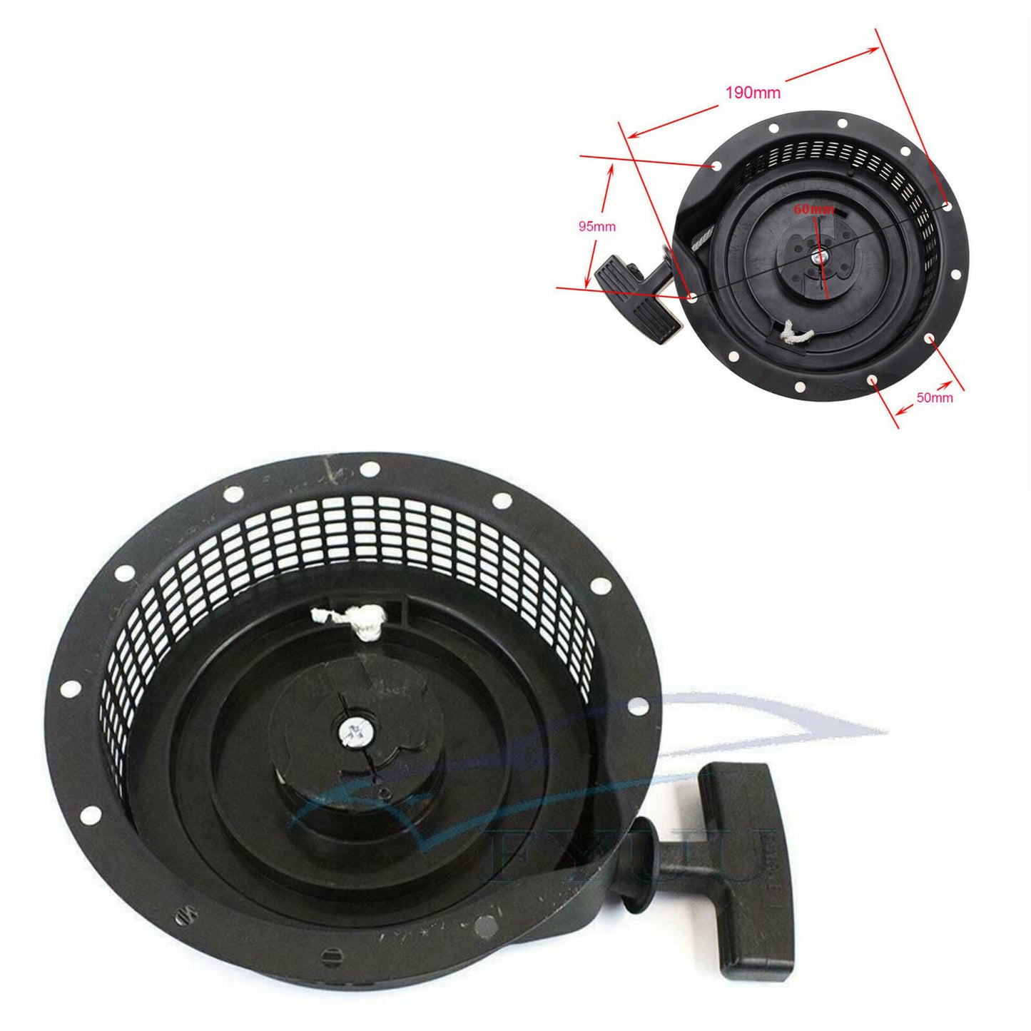 ya 5 8.7 for Yamaha MZ300 Engine Motor Generators Recoil Starter Pull Start Durable 190mm