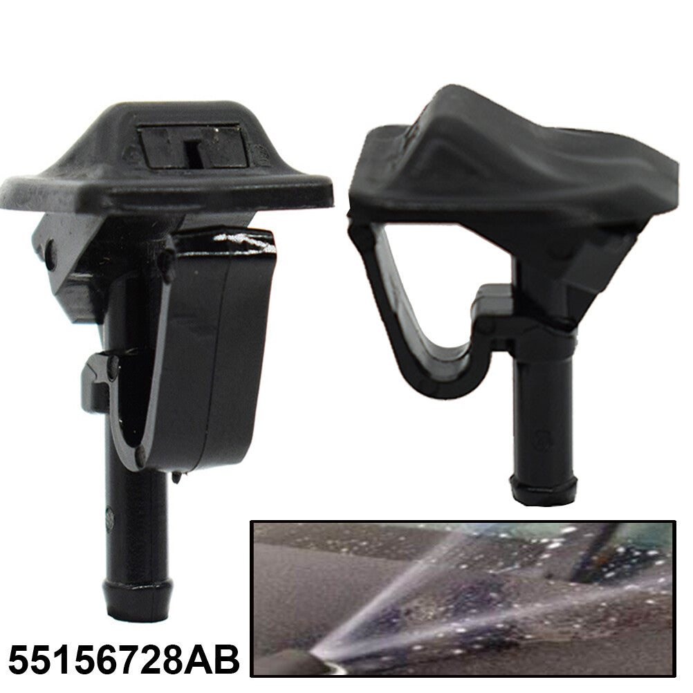 ya 3 6.25 Pair Jets Fits for Jeep for Wrangler 2002-2012 Windshield Washer Squirter Nozzle Jet