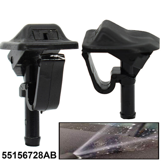 ya 3 6.25 Pair Jets Fits for Jeep for Wrangler 2002-2012 Windshield Washer Squirter Nozzle Jet