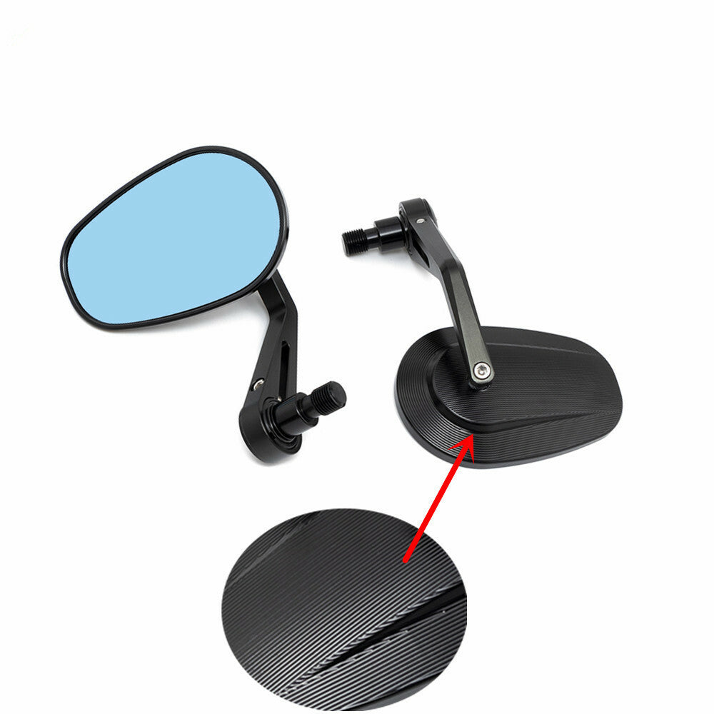 ya 4 6.21 Black CNC Handlebar End Oval Side Mirror for Yamaha XSR700 XSR900 MT-07 XJ6 FZ8