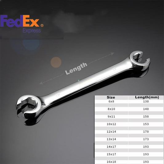 ya 1 7.3 6PCS Metric Flare Nut Spanner Fit For Brake Air Conditioning Diesel Lines Repair