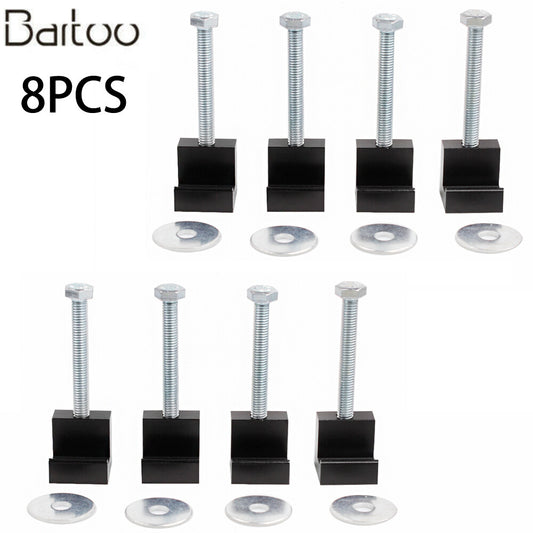 ya 8 5.27 Aluminum Mounting Kit Parts Clamps for Pickup Truck Tool Box Tie Down 8PCS
