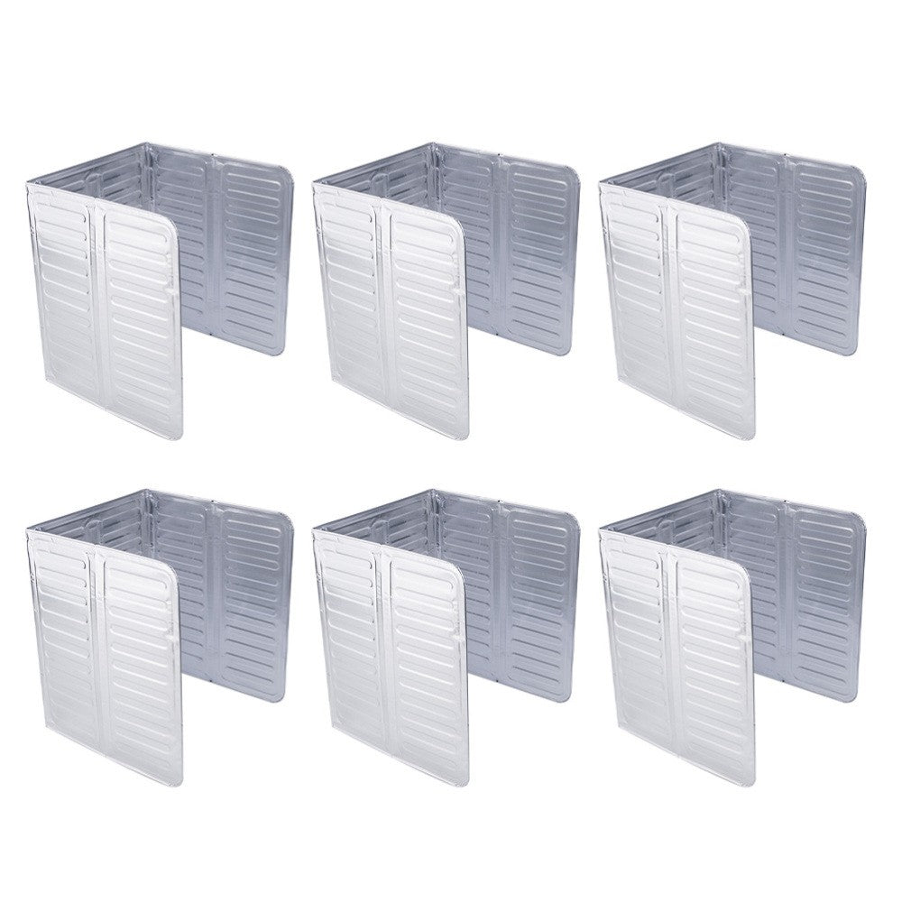 ya 5 8.7 6 Pcs Anti-splash Oil Baffle Backsplash Protector Aluminum Guards