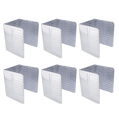 ya 5 8.7 6 Pcs Anti-splash Oil Baffle Backsplash Protector Aluminum Guards