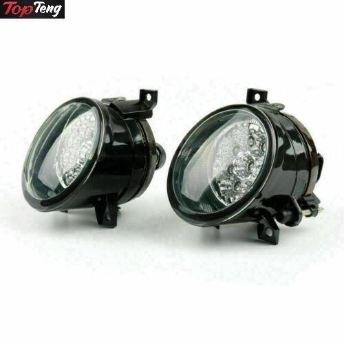 ya 1 8.5.1 Pair Of Front Clean LED Fog Light Lamp Fits for VW for Jetta MK5 Rabbit Eos for Tiguan