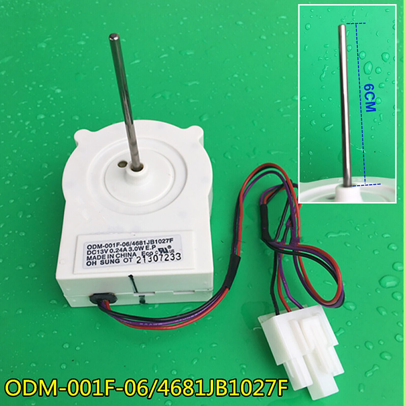 ya 26 For Reigerator Reigerator DC Fan OMD-001F-06 / 4681JB1027F Brushless Motor