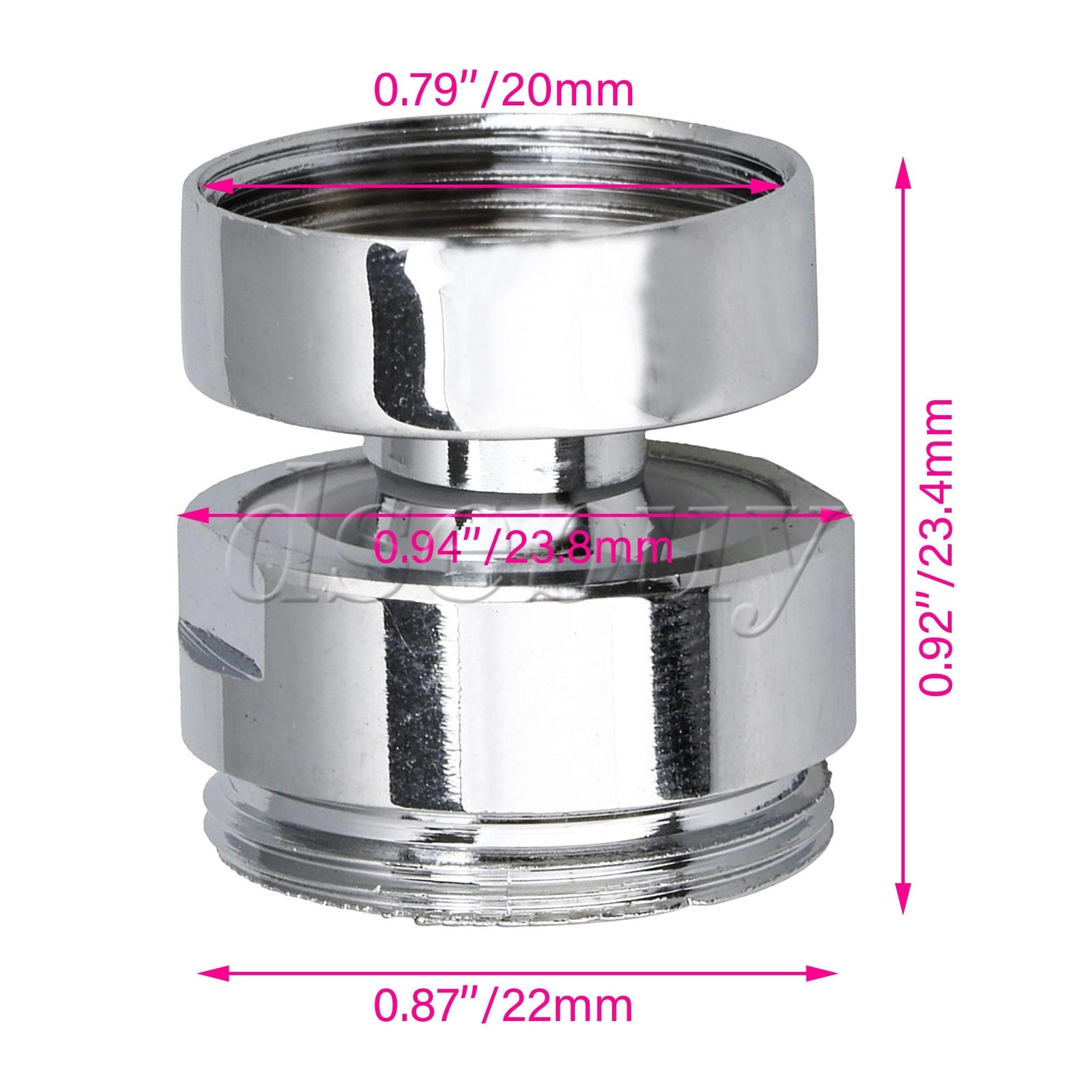 ya 14 2Pieces Brass Faucet Adapter Kit Kitchen Aerator Swivel Connectors 20 to 22mm