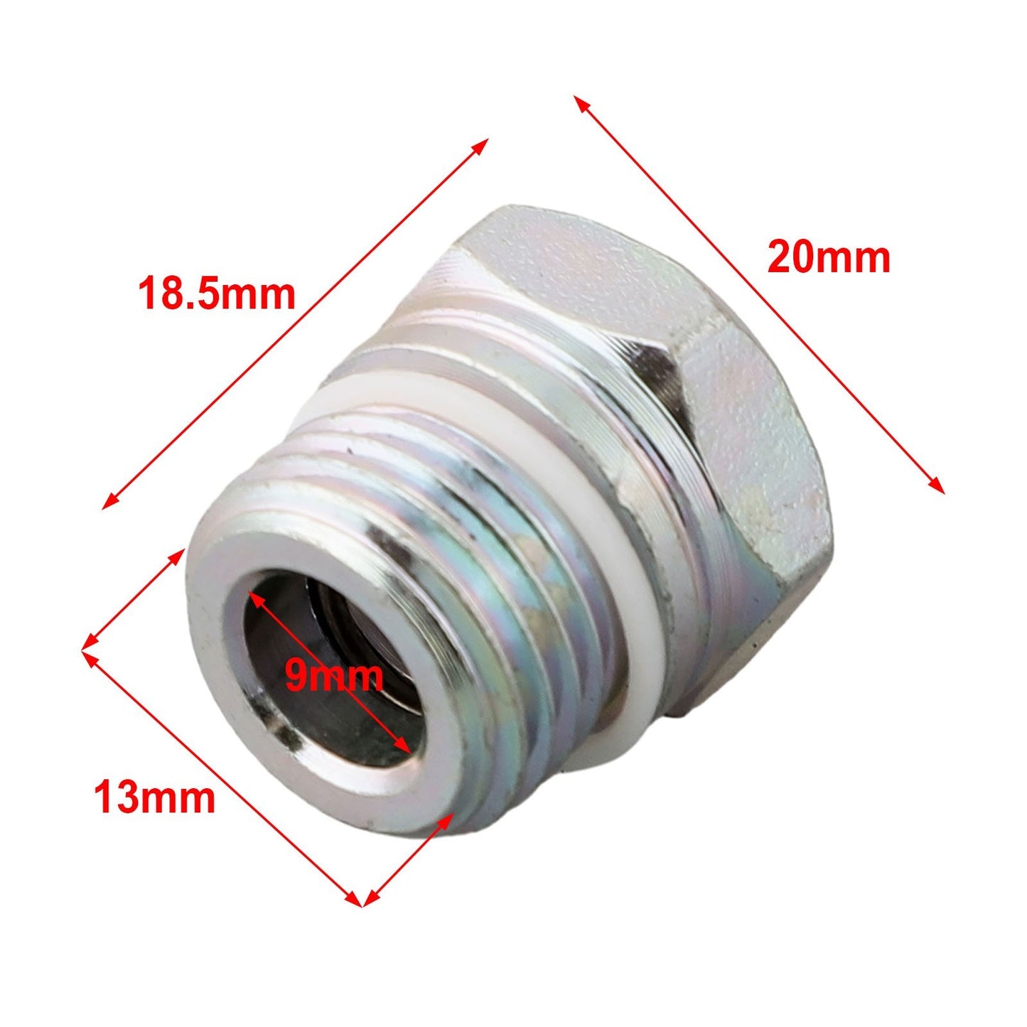 ya 5 8.7 POWER STEERING PUMP UNION NUT + SEAL 6742740 F33C-3F656-BA for for Ford FOR Transit
