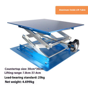 ya 26 7.28.2 Stainless Steel Aluminum Oxide Lift Table Leveler Small Manual Platform Lifterb