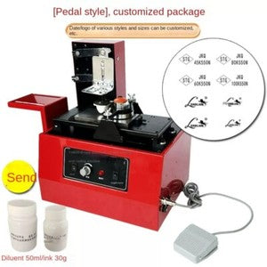 ya 26 8.1 SYM160 Environmental Desktop Electric Pad Printer Round Pad Printing Machinef