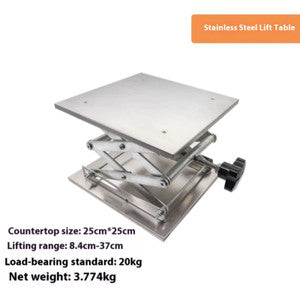 ya 26 7.28.2 Stainless Steel Aluminum Oxide Lift Table Leveler Small Manual Platform Lifterl