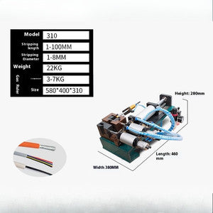 ya 26 8.1 Vertical Core Wire Pneumatic Wire Stripping Machine Small Wire Stripping Machineg