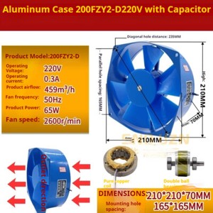 ya-26-7.28-Axial-Fan-Electricity-Welder-Cooling-Fan-Aluminum-Case-Industry-380V-200FZY7-Dk