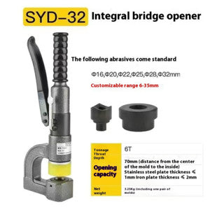 ya 26 8.1 Shelf Opener Hydraulic Puncher Overall Manual Puncher SYD-25/32 ee Punchingz