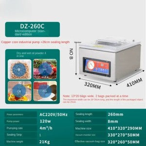 ya 26 7.28.3 Tabletop Vacuum Machine Dry and Wet Automatic Vacuum Packaging Machineb