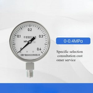 ya 26 7.28.3 Stainless Steel Pressure Gauge Stainless Steel Shock-proof Pointer Typei