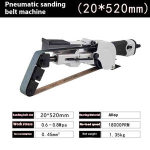 ya 26 7.28.3 At-7705 Pneumatic Ring Belt Sander 20*520mm Belt Sander Drawing Machineg