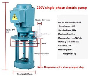 ya-26-7.28-DB-12A/40W-Efficiency-Machine-Tool-Grinder-Coolant-Circulating-Oil-Pump-220Vc