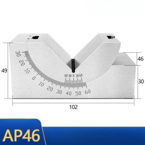 ya 26 8.1 Adjustable Angle Gauge High Pision Angle Pad Gauge V-Slope Angle Blockj