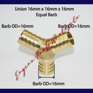 ya 18 8.3 TEE Y Union ELBOW Barb Fitting Connector Reducer Adapter Splicer Joiner to17340