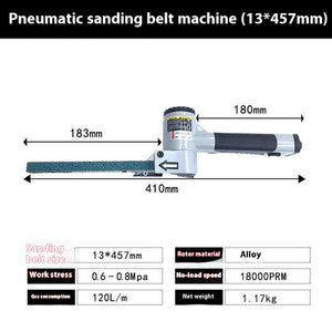 ya 26 7.28.3 At-7705 Pneumatic Ring Belt Sander 20*520mm Belt Sander Drawing Machined