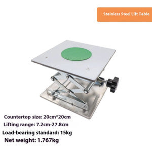 ya 26 7.28.2 Stainless Steel Aluminum Oxide Lift Table Leveler Small Manual Platform Lifterm
