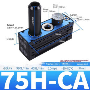 ya 26 7.28.3 High Flow Suction Multi-stage Vacuum Generator Pneumatic Pump Generatori