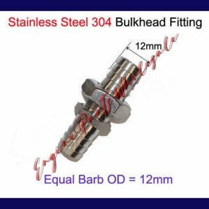 ya 18 8.4.3 Stainless Steel Bulkhead Fitting Barb Tube Connector Bulk Inch29295