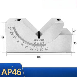 ya 26 8.1 Adjustable Angle Gauge High Pision Angle Pad Gauge V-Slope Angle Blockm