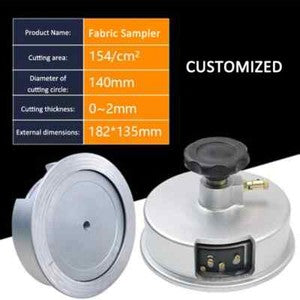 ya 26 7.28.2 Disc Sampler Paper Cloth Fabric Sampling Knife Machine Engraved Cut Cloth Knifef