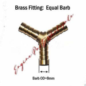 ya 18 8.3 TEE Y Union ELBOW Barb Fitting Connector Reducer Adapter Splicer Joiner to16135