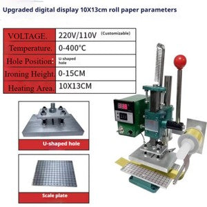 ya 26 7.28.2 Hot Stamping Machine Leather Logo Printing Machine Hot Stamping Creasing Machinee