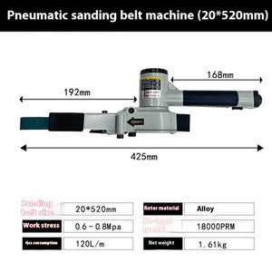 ya 26 7.28.3 At-7705 Pneumatic Ring Belt Sander 20*520mm Belt Sander Drawing Machineb