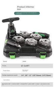 ya 26 8.1 Copper Pipe ST-519 Hand Electric Drill Double Spreader Spreader Spreader Flaringd
