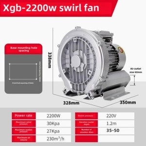 ya 26 8.1 High Pressure Vortex Fan Vortex Air Pump 220V Strong Vortex Industrial Pumpm