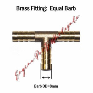 ya 18 8.4 TEE Y Union ELBOW Barb Fitting Connector Reducer Adapter Splicer Joiner to24177