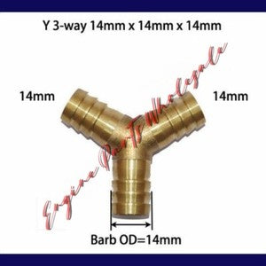 ya 18 8.3.2 TEE Y Union ELBOW Barb Fitting Connector Reducer Adapter Splicer Joiner to20260