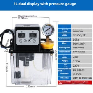 ya 26 7.28.2 Automatic Lubricating Oil Pump CNC Lathe Machine Tool Oiler Electric Oiling Pumpt