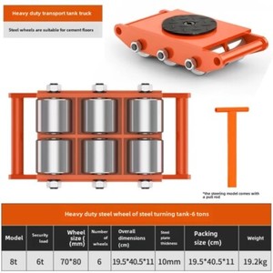 ya-26-7.28-Universal-Handling-Box-6t-Rubber-Steel-Wheel-Cattle-Tank-Car-Steering-Shift{