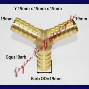 ya 18 8.4 TEE Y Union ELBOW Barb Fitting Connector Reducer Adapter Splicer Joiner to22064