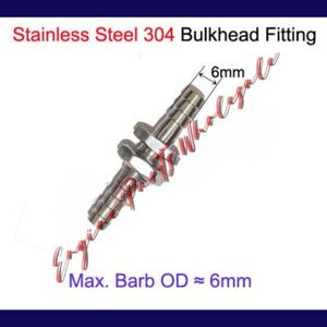 ya 18 8.4.2 Stainless Steel Bulkhead Fitting Barb Tube Connector Bulk Inch25028