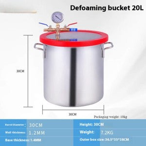 ya 26 8.1 Vacuum Defoaming Bucket Box Drip Glue Vacuum Sealing Defoamer 25*25cm 12Lh